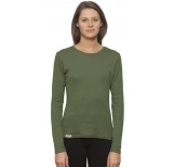 Acadia Womens L/S OrganicTee- Forest Green