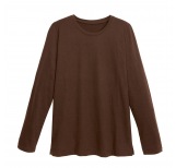 Langarm-Shirt - dark brown