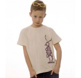 Kids T-shirt with purple beetle