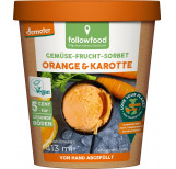 Gemüse-Frucht-Sorbet Orange & Karotte