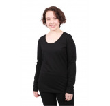 Women's Black Long Sleeve T-Shirt